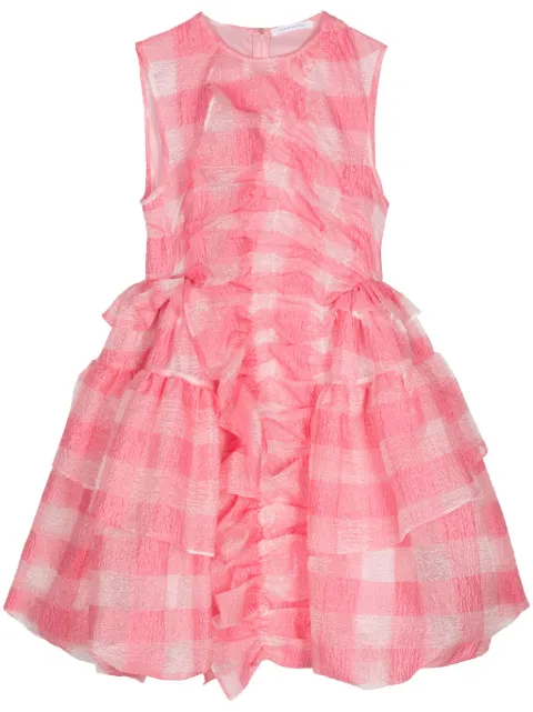 Cecilie Bahnsen Giselle ruffled minidress Pink 124RTW10063GISELLEDRESS