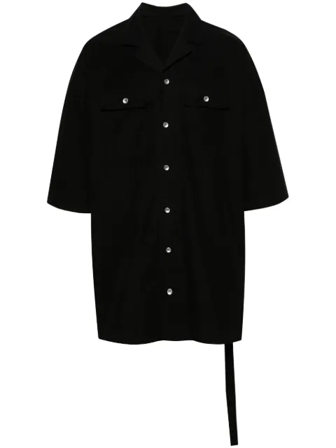 Rick Owens DRKSHDW Magnum Tommy longline shirt Black DU01D1290P