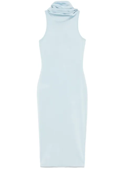 Alaïa hooded midi dress Blue AA9R24305M546