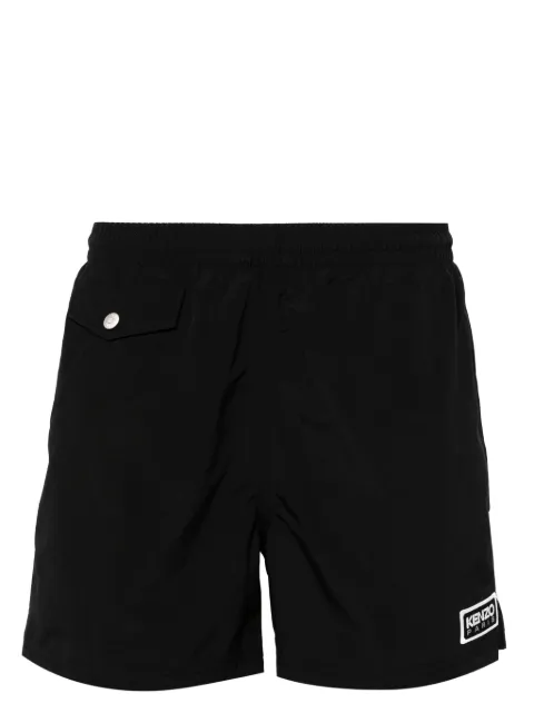 Kenzo logo-patch swim shorts Black FE55BA3009BA