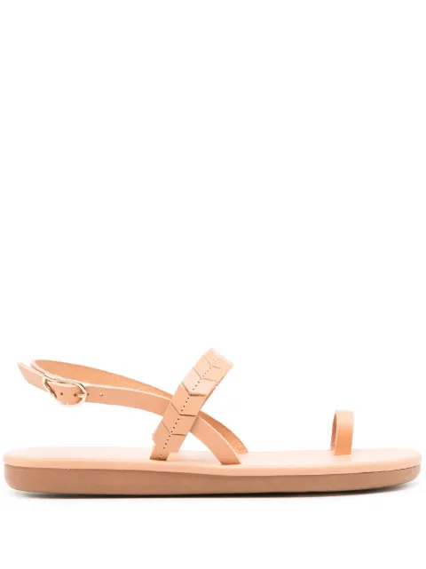 Ancient Greek Sandals Kamara leather sandals Brown KAMARA