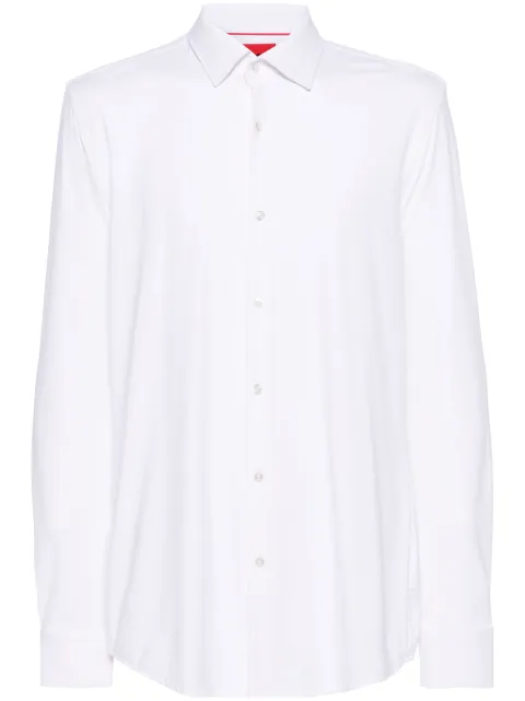 HUGO classic-collar slim-cut shirt White 50481195