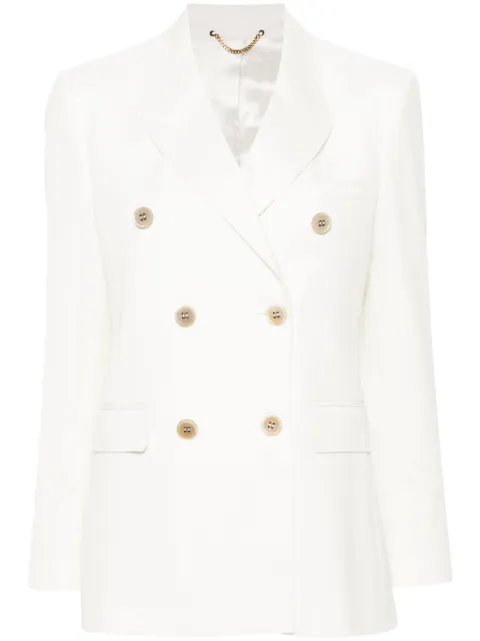 Golden Goose white double-breasted blazer Neutrals GWP00829P001382