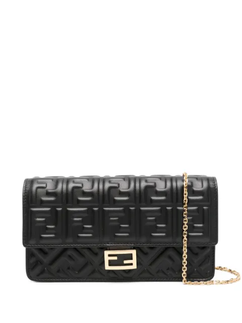 FENDI Baguette wallet-on-chain Black 8M0498AAJD