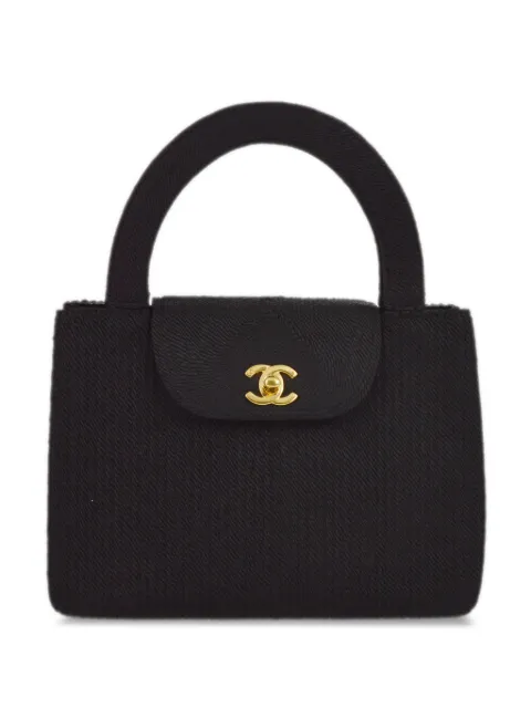 CHANEL Pre-Owned 1998 Kelly rope-embellished handbag Black 5201674