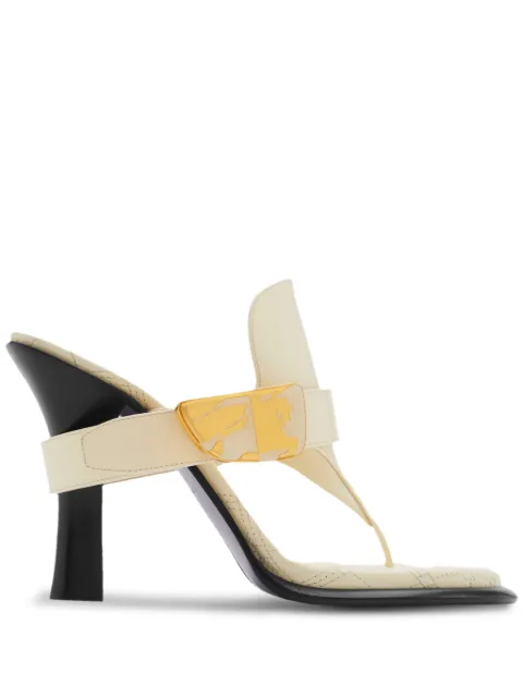 Burberry Bay leather mules Neutrals 8085543