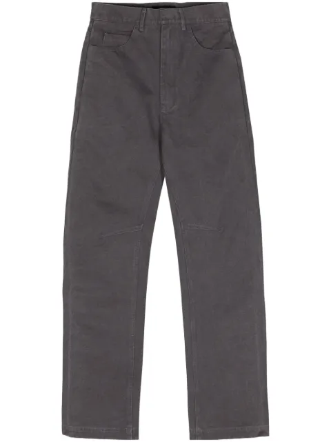 ENTIRE STUDIOS Task mid-rise straight-leg trousers Grey ES2378