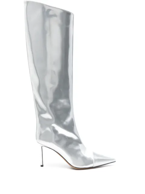 Alexandre Vauthier 90mm knee boots Silver AVI1800