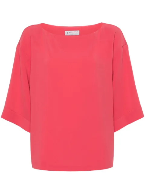 Alberto Biani boat-neck cady blouse Pink MM889AC0028