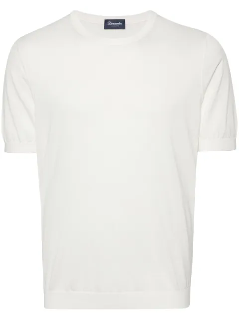 Drumohr fine-knit T-shirt White D0GN100L