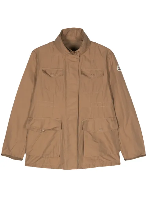 Moncler Ilo concealed-hood jacket Brown J10931B00003597I9