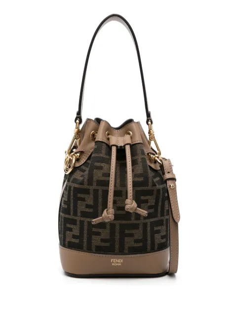 FENDI small Mon Tresor bucket bag Brown 8BS093ALP3