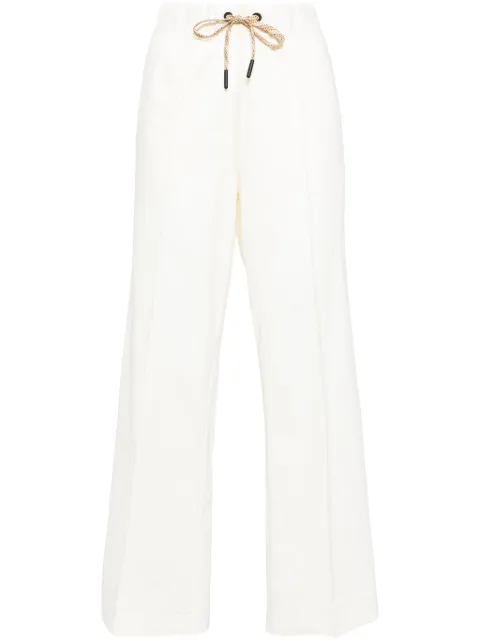 Moncler Grenoble elasticated-waist cotton track pants Neutrals J10988H00002809AD