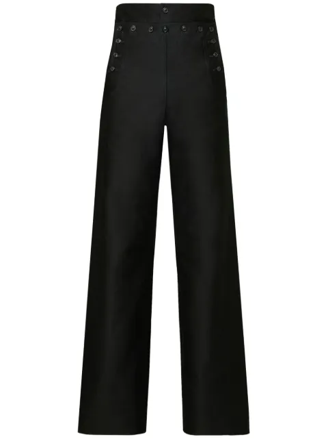 Maison Margiela wide-leg satin trousers Black S29KA0387M35095