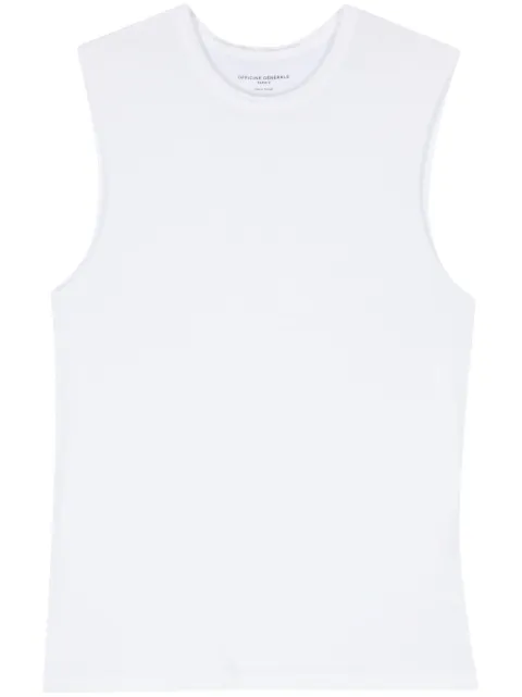 Officine Generale straight-hem top White S24WTEE203