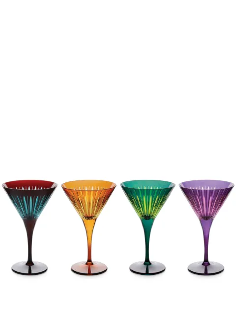 L'Objet Prism martini glasses (set of four) Purple PS0042