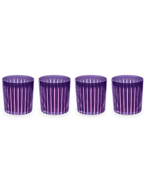 L'Objet Prism Highball glasses (set of four) Purple PS4018
