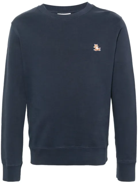Maison Kitsuné fox-motif sweatshirt Blue LM00303KM0001