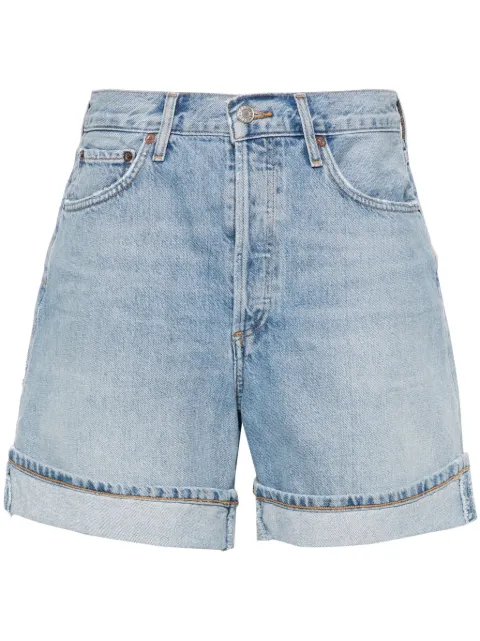 AGOLDE Dame high-waisted denim shorts Blue A91971601