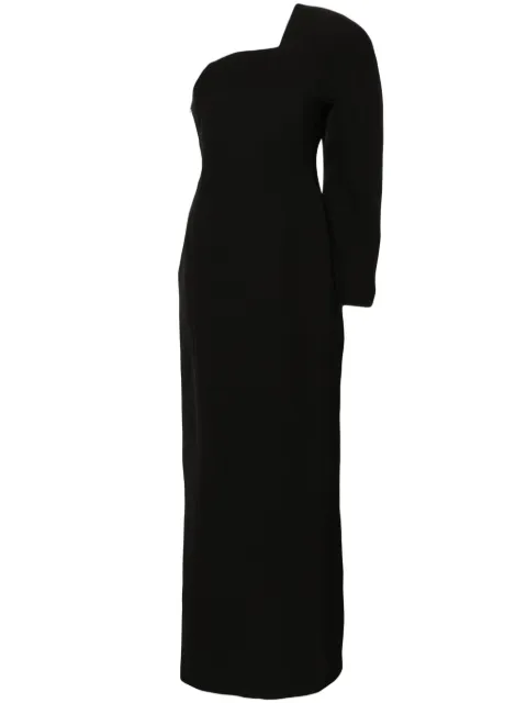Jacquemus La Robe Pablo one-shoulder maxi dress Black 241DR1351562990
