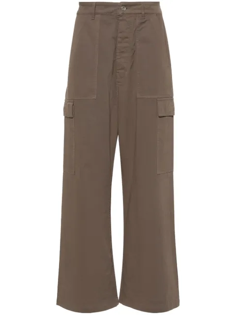 Rick Owens DRKSHDW mid-rise cargo trousers Brown DU01D1354TW