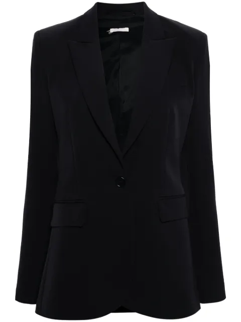 LIU JO peak-lapel single-breasted blazer Blue WXX052T7896
