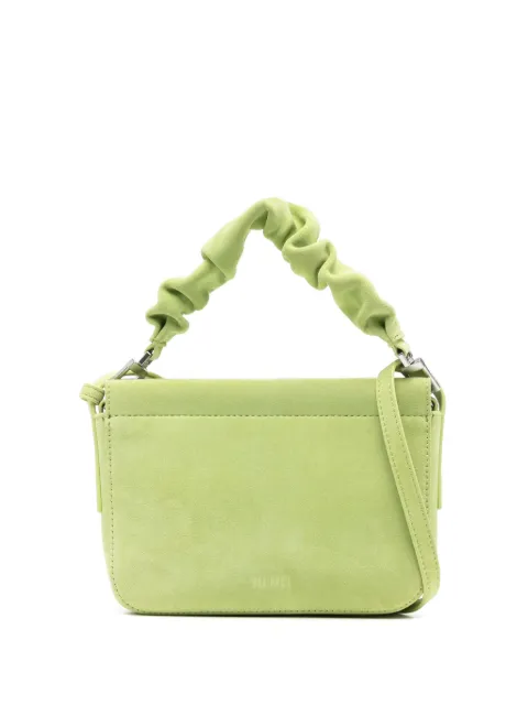 Yu Mei Scrunchie Vi suede crossbody bag Green 09421034803350
