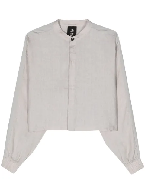 Thom Krom cropped linen shirt Grey WH3