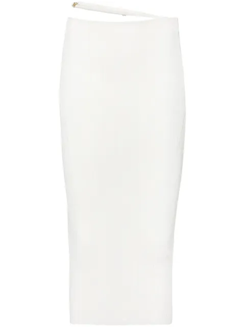 Jacquemus La Jupe Parlu knitted midi skirt Neutrals 241KN3622358110