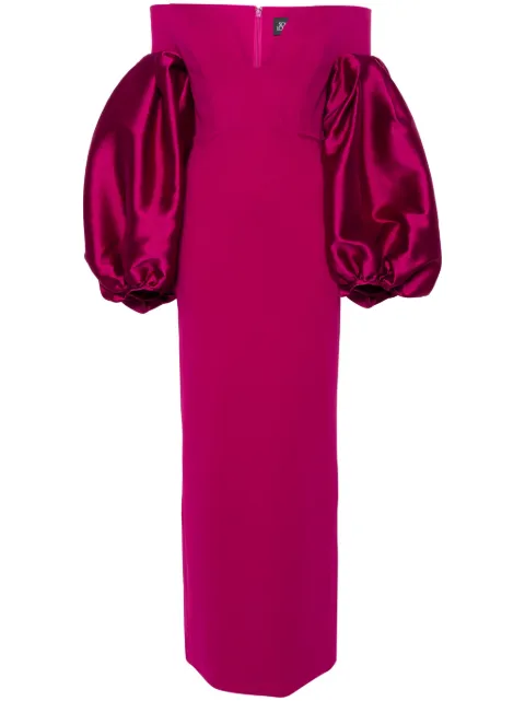 Solace London The Mora maxi dress Pink OS39021CREPEKNIT
