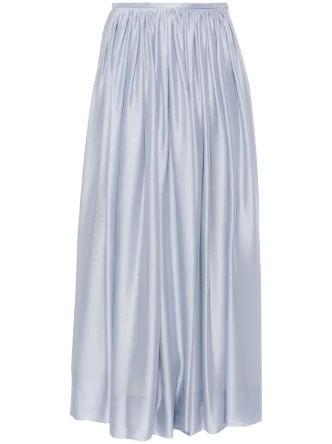 Giorgio Armani silk maxi skirt Blue 4SHNN09FT04UH