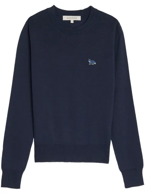Maison Kitsuné W Baby Fox Patch Regular Jumper Blue MW00816KT1036