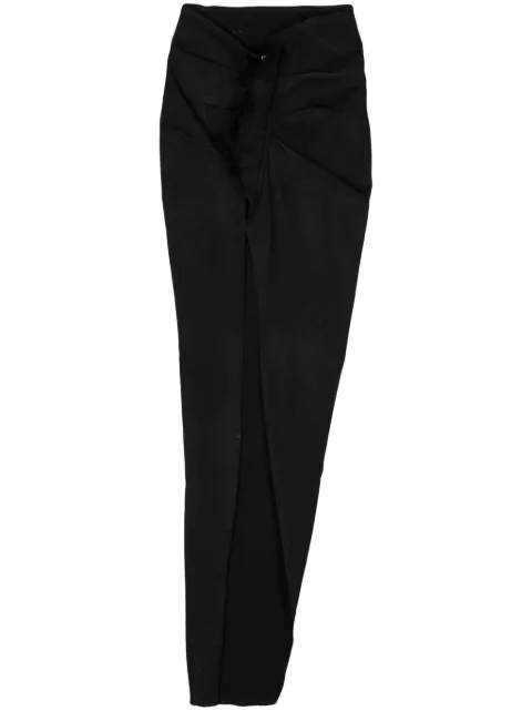 Rick Owens DRKSHDW EDFU asymmetric denim skirt Black DS01D1348SBB