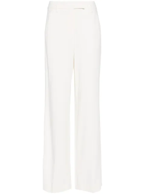 Lorena Antoniazzi crepe straight trousers Neutrals P2449PA35A4550101