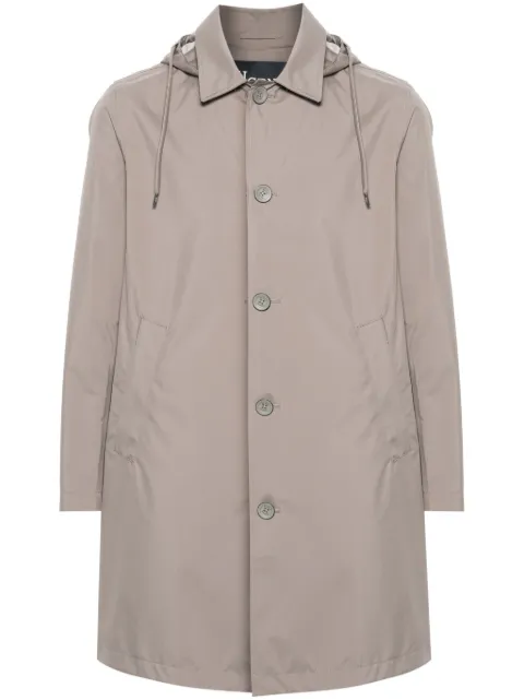 Herno single-breasted hooded coat Grey IM000331U12578