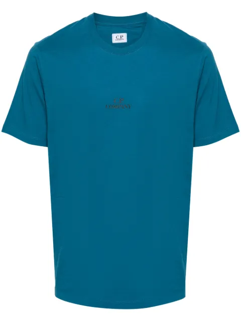 C.P. Company logo-print cotton T-shirt Blue 16CMTS141A006586W