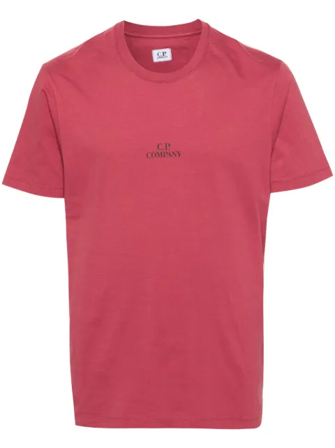 C.P. Company logo-print cotton T-shirt Red 16CMTS141A006586W