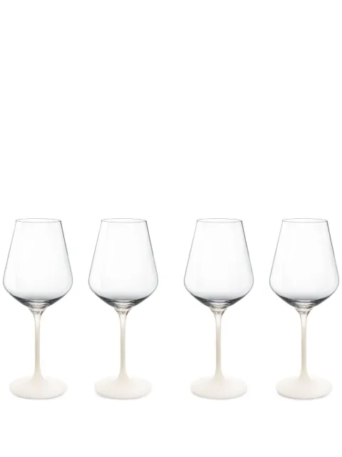 Villeroy & Boch Manufacture Rock wine glasses (set of four) White 1137998110