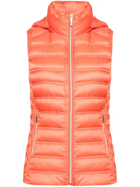 Michael Michael Kors detachable-hood down gilet Orange M824683E74