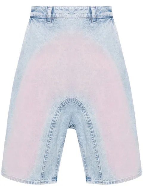 Y/Project Souffle denim shorts Blue 207SO001