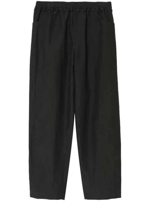 Undercover wool-linen blend trousers Grey UC1D45112