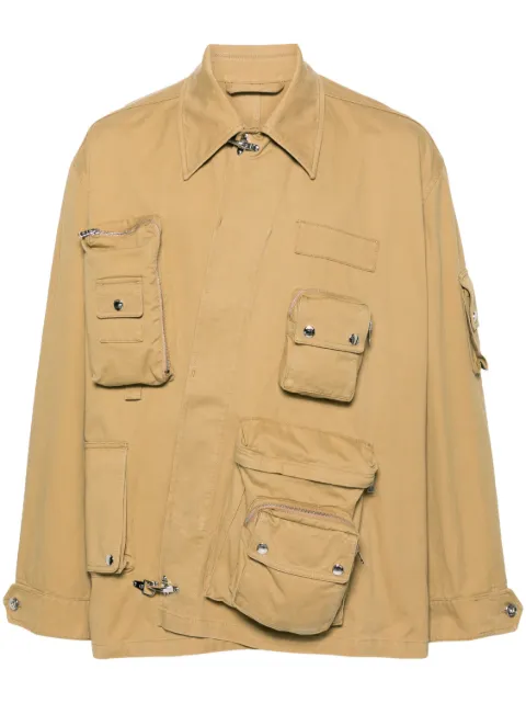Lanvin x Future Crossed Front cotton utility jacket Neutrals RMJA00445921P24