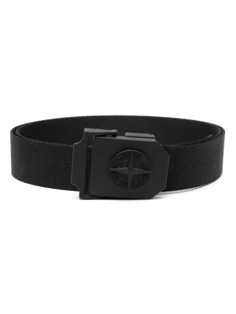Stone Island logo-plaque belt Black L2S159300003S0071