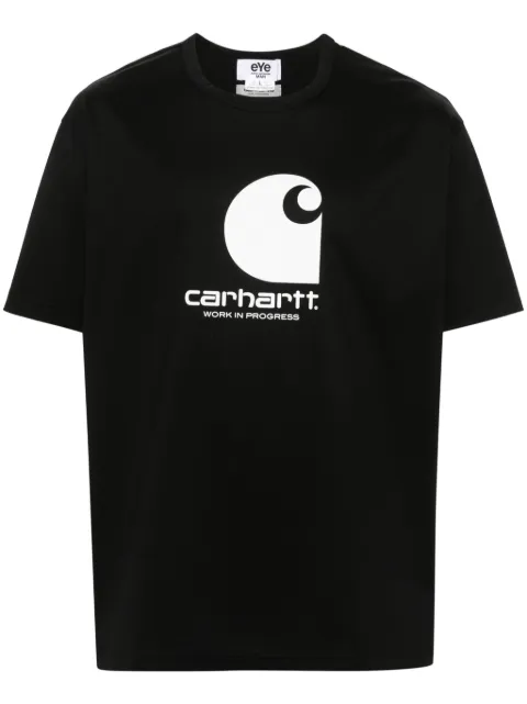 Junya Watanabe MAN x Carhartt logo-print cotton T-shirt Black WMT901100