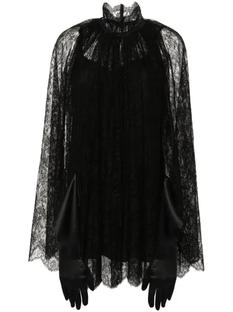 Dolce & Gabbana floral-lace minidress Black F6JHCTMLMAE