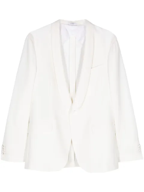 Boglioli single-breasted virgin wool blazer White SB4121N8202B