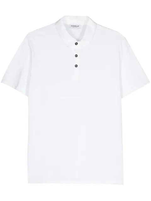 DONDUP slub-texture cotton polo shirt White US352JF0195UXXX