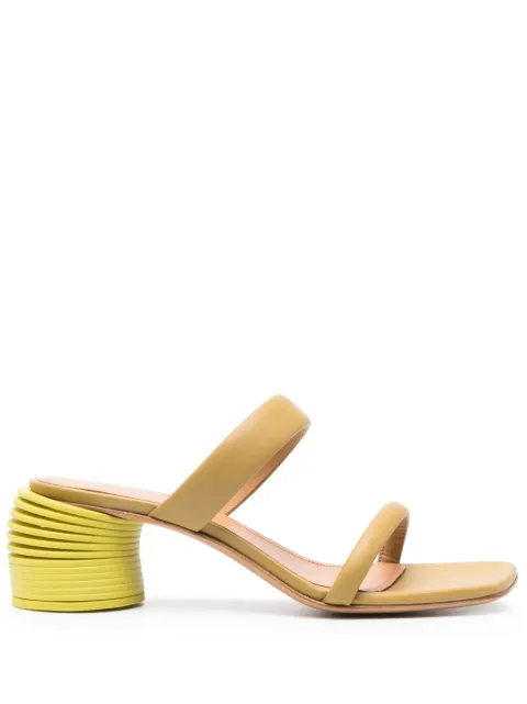 Off-White 55mm Spring sandals Green OWIH059S24LEA0015950