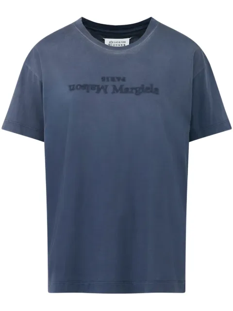 Maison Margiela Reverse Logo cotton T-shirt Blue S51GC0526S20079