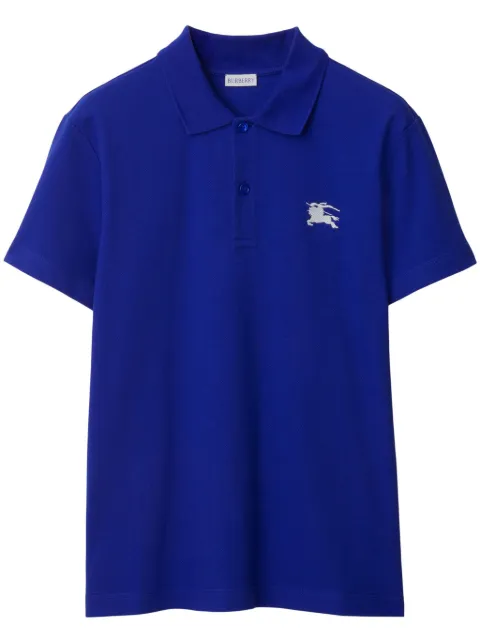 Burberry Equestrian Knight cotton polo shirt Blue 8084936
